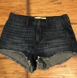 Hollister dark wash jean shorts size 5
